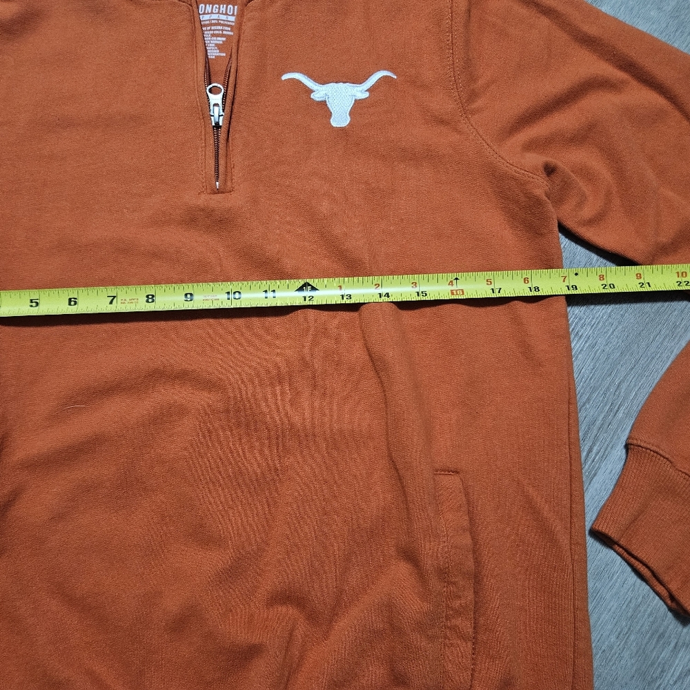 Women's Quarter-Zip Pullover Jacket - Burnt Orange - Picture 5 of 5